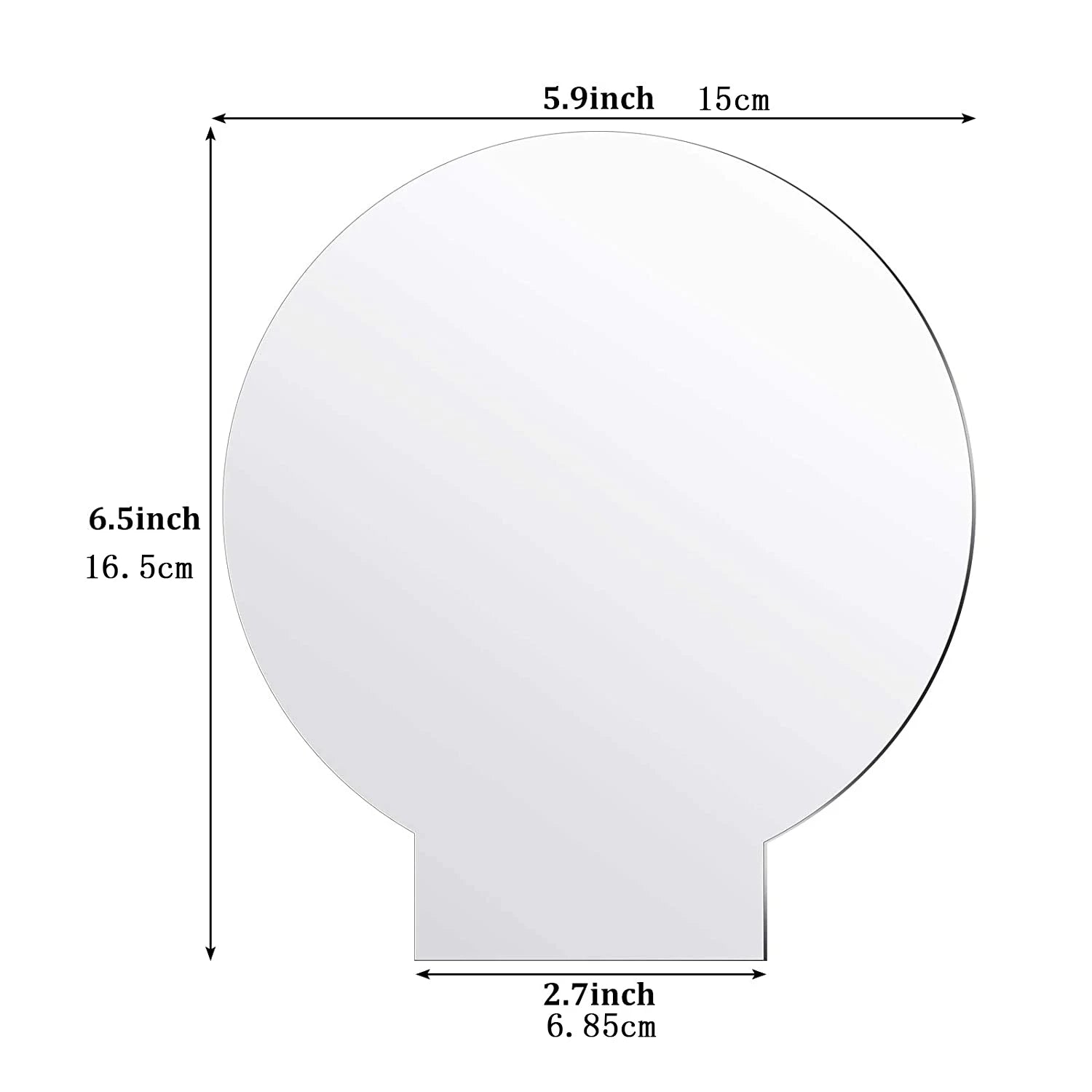 4 Pcs Different Clear Acrylic Sheet Round  Square  Heart  Pentagon Panel Thick 3.8 mm Acrylic Board Cast Acrylic for DIY Display