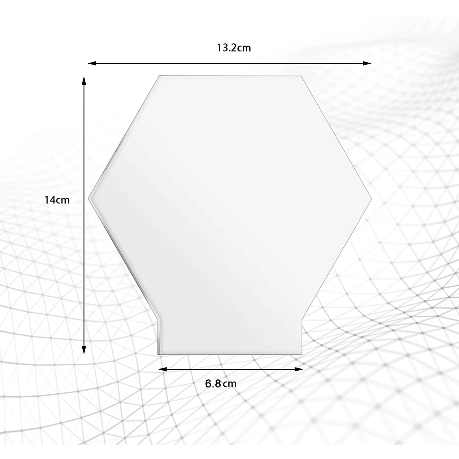 4 Pcs Different Clear Acrylic Sheet Round  Square  Heart  Pentagon Panel Thick 3.8 mm Acrylic Board Cast Acrylic for DIY Display