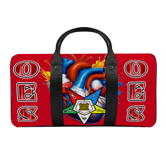 OES Heart Beat Large Travel Luggage Gym Bags Duffel Bags | 2024 Graduatio, 2024 graduation, 2024 Graduation Gift, Accessories, accessorries, African American, african american girl, African American Men, African American Women, African queen, AKA, All Over Print, AOP, Bags, Black Girl Magic, BLM, Cruise, Duffel Bag, Eastern star, fraternity, Girls Trip, go bag, Graduation Gift, Luggage, Luggage Cover, Luggage Set, mason, OES, Order of the eastern star, ote Bag, Outdoor, SGHRO, Sistah, Sistar, sister, sister