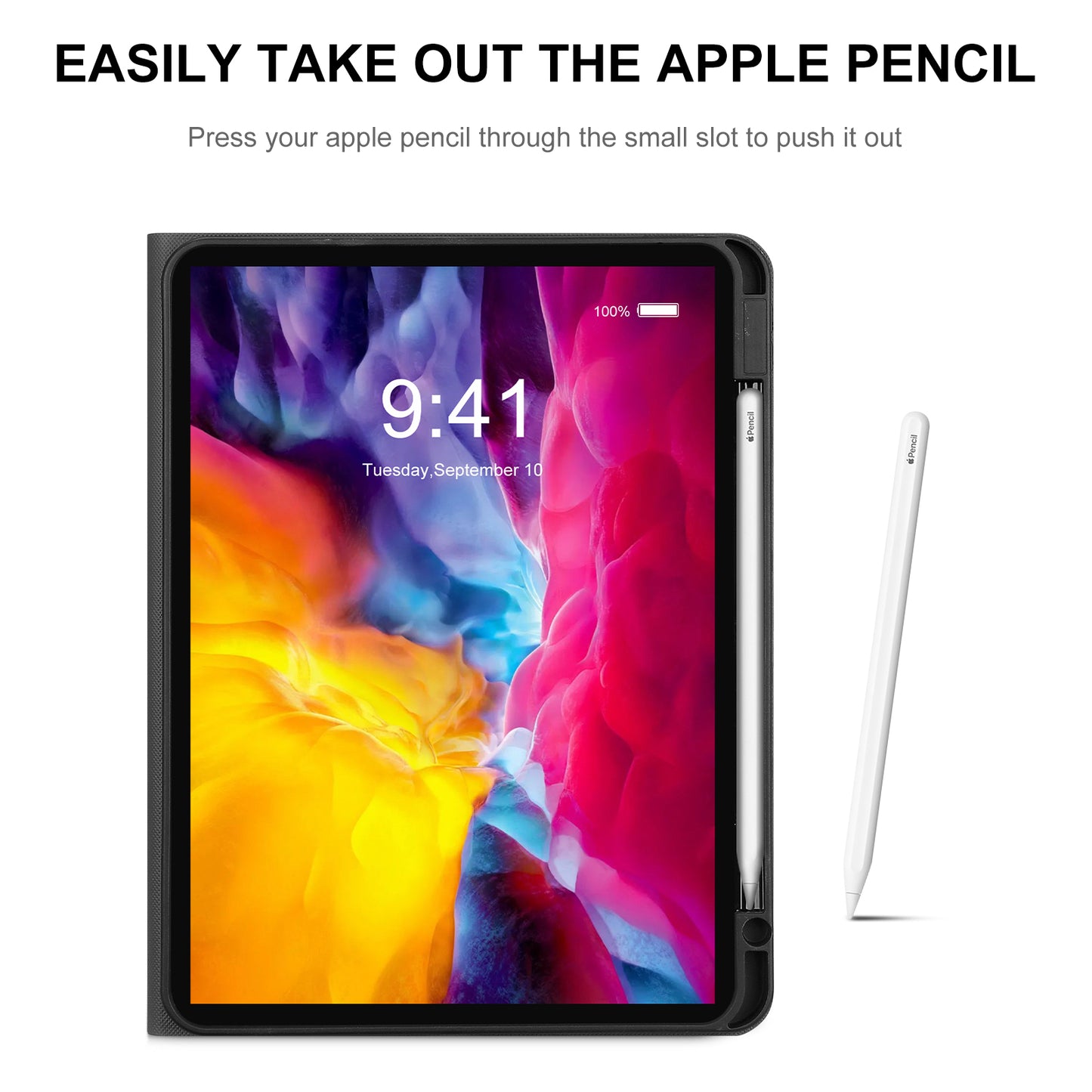 Custom iPad Case with Apple Pencil Holder for iPad 2020 iPad Pro 2020/2021 and iPad 2020 Air4