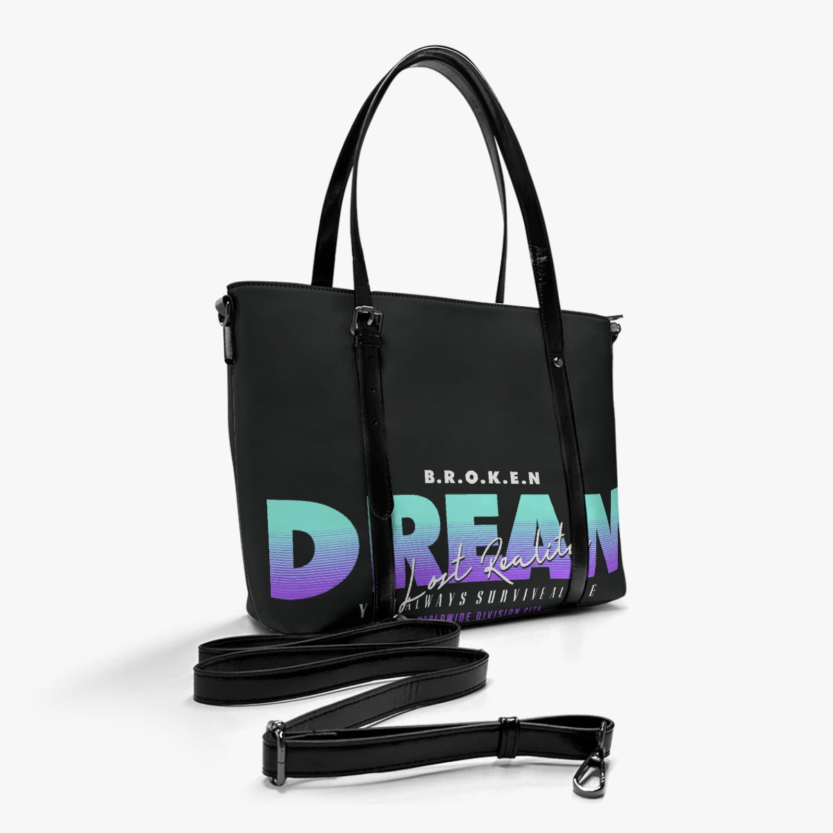 Broken Dreams Women's Tote Bag With Adjustable Handle