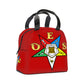 OES Star Red Lunch Bag, Sorority, Sisterhood,  Hot/Cold, Customized