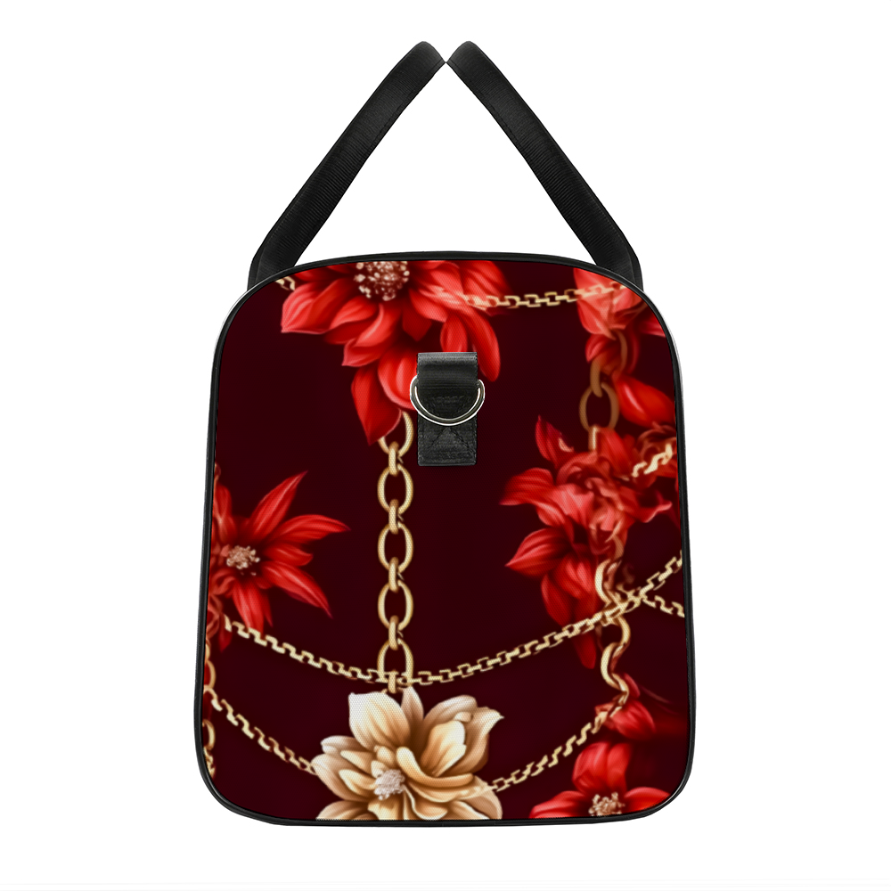 Red Chains Large Travel Luggage Gym Bags Duffel Bags