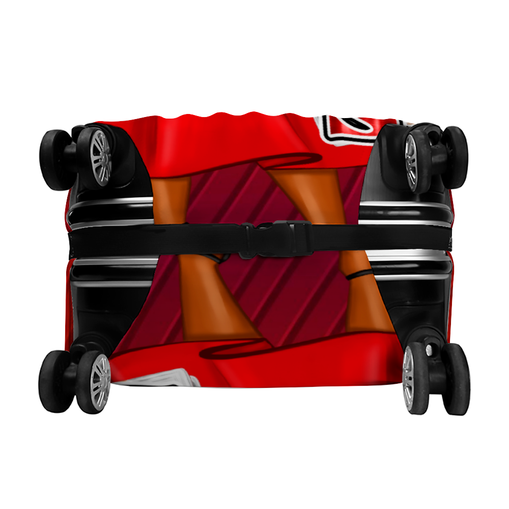 Red OES Luggage Case Covers Travel Suitcase Covers