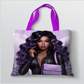 Purple Passion Tote Bags with Inner Zippered Pocket 14"/16" 16OZ  2 sides Different Designs