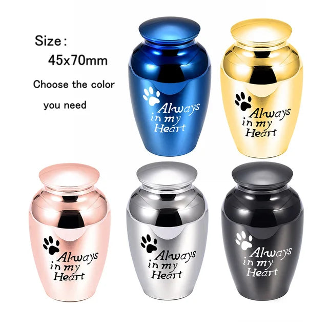 Angel Wings Small Urns for Human Ashes Holder Mini Cremation Urns for Ashes Alloy Metal Memorial Pet Dog Cat Bird Ash 5 Colors