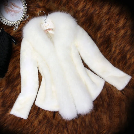 Winter Women Long-sleeve Slim Faux Fox Fur | coat, Cropped Fur, Faux, Faux Fur, Faux Leather, fur, Gifts, girl boss, Girls Trip, go bag, Leather | Pretty N Pink Hair & More