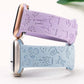 Dog Paw Design Silicone Watch Bands Laser Engrave Silicone Watch Strap For Apple iWatch 41mm 45mm | Pretty N Pink Hair & More