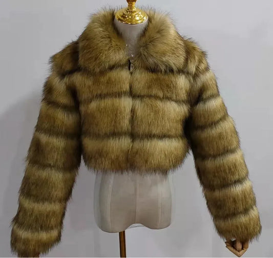 Luxury party faux fur jacket | coat, Cropped Fur, empowerment, Faux, Faux Fur, Faux Leather, fur, girl boss, Girls Trip, go bag, Leather, Pu Leather, rabbit fur coat | Pretty N Pink Hair & More