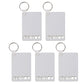 Sublimation Blanks Keychains Heat Transfer Keychain Board Single-Side Printed Blank Keychains MDF DIY Keychain Pendants